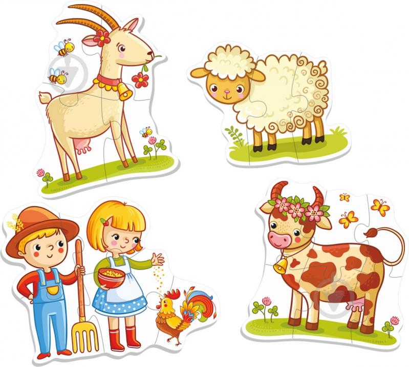 Пазли Euro toys фігурні На фермі - фото 2