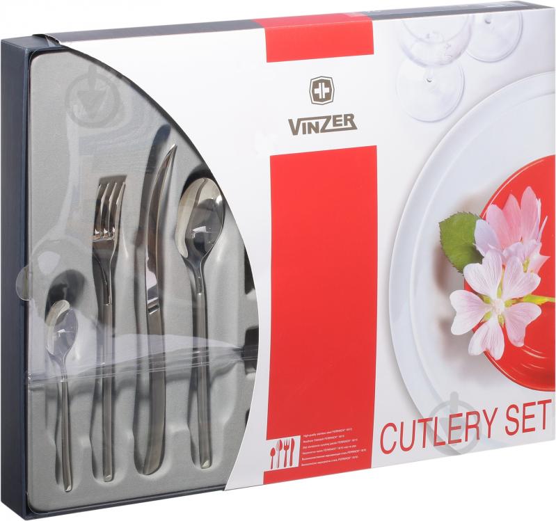 Набор столовых приборов Vinzer Samurai на 6 персон 24 предмета 89094 - фото 6