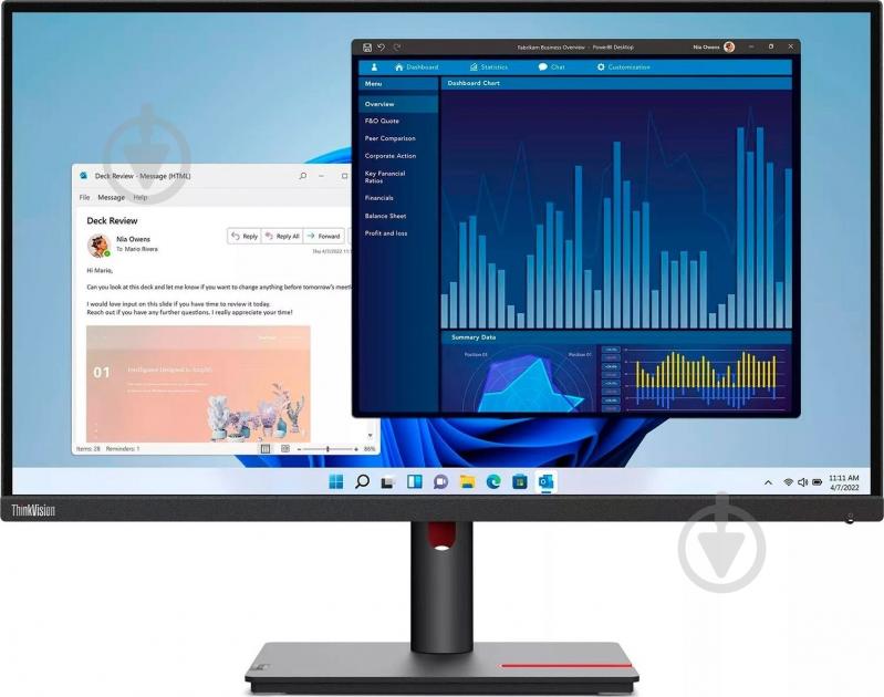 Монитор Lenovo ThinkVision T27p-30 27" (63A9GAT1EU) - фото 1