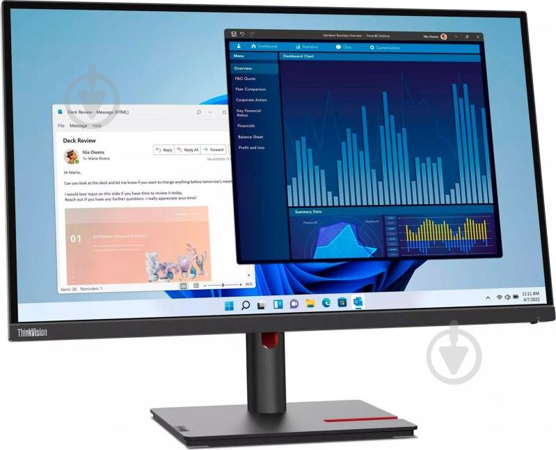 Монитор Lenovo ThinkVision T27p-30 27" (63A9GAT1EU) - фото 2