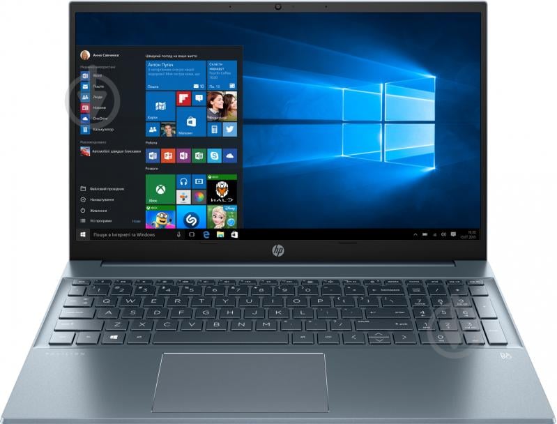 Ноутбук HP Pavilion Laptop 15-eh1002ua 15,6 (4L5Z4EA) blue - фото 1