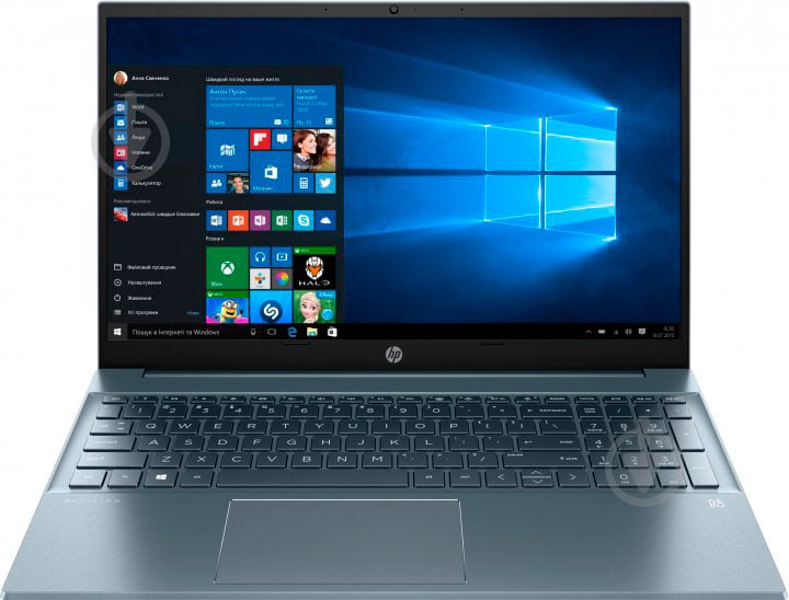 Ноутбук HP 15-eh1010ua 15,6 (422J8EA) blue - фото 1