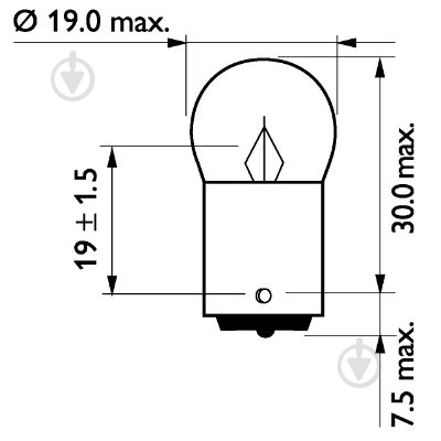 Автолампа розжарювання Philips MasterDuty R10W 10 Вт 1 шт.(PS13814MDCP) - фото 3