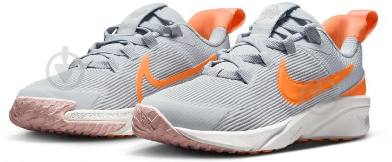 Кросівки для дівчаток Nike STAR RUNNER 4 DX7614-008 р.35 сірі - фото 5 Кросівки для дівчаток Nike STAR RUNNER 4 DX7614-008 р.35 сірі - фото 5