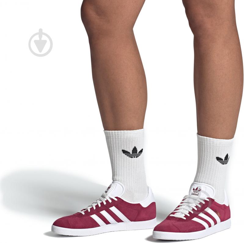 Кроссовки мужские демисезонные Adidas GAZELLE B41645 р.41 1/3 бордовые - фото 11