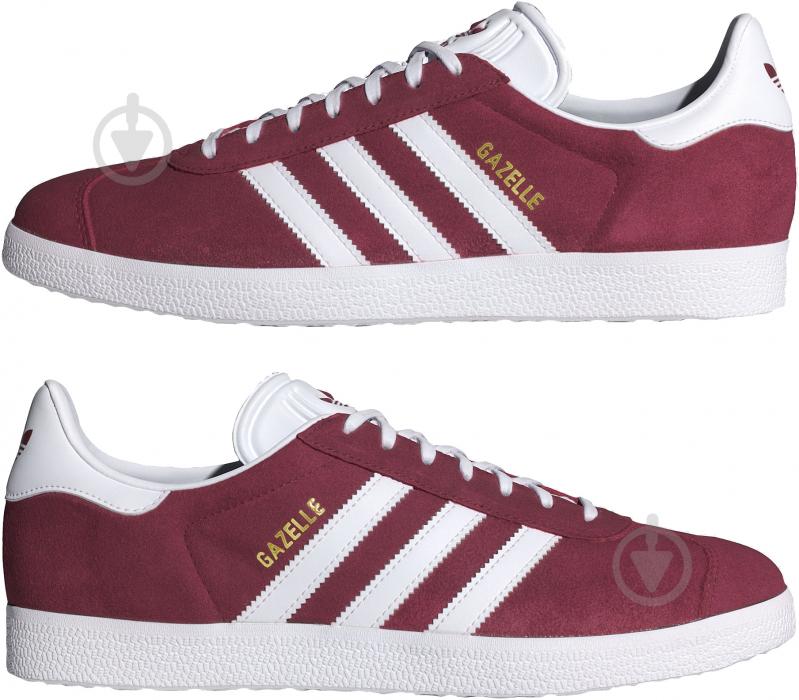 Кроссовки мужские демисезонные Adidas GAZELLE B41645 р.41 1/3 бордовые - фото 5