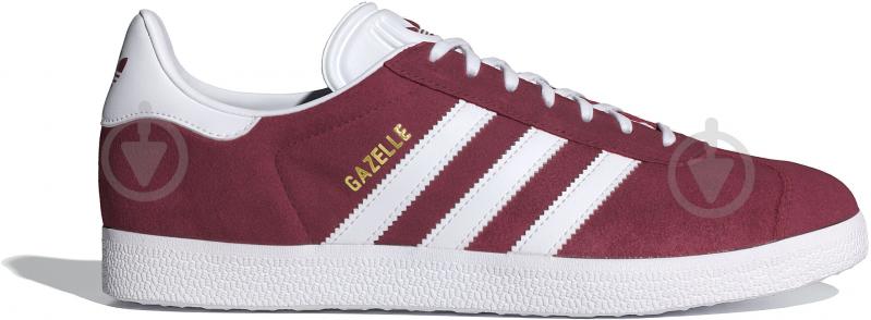 Кроссовки мужские демисезонные Adidas GAZELLE B41645 р.41 1/3 бордовые - фото 1