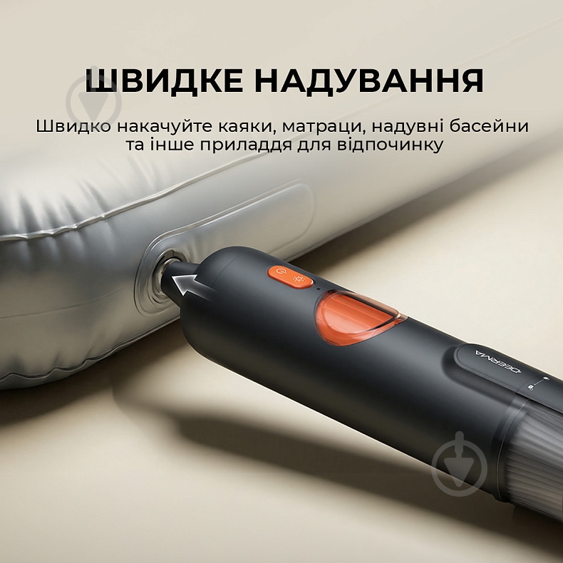 Пылесос аккумуляторный Deerma XC01 black - фото 5