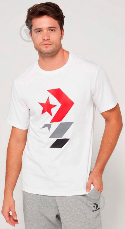 Футболка Converse Repeated Star Chevron Tee 10017452-102 р.S білий - фото 4