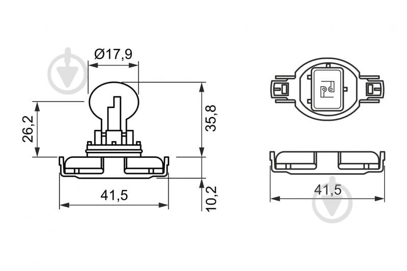 Автолампа галогенна Bosch Pure Light PS24W 24 Вт 1 шт.(BO1987302269) - фото 6