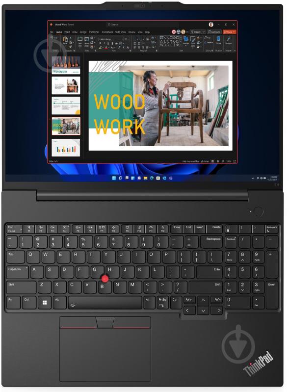 Ноутбук Lenovo ThinkPad E16 Gen 1 16" (21JN004SRA) graphite black - фото 8
