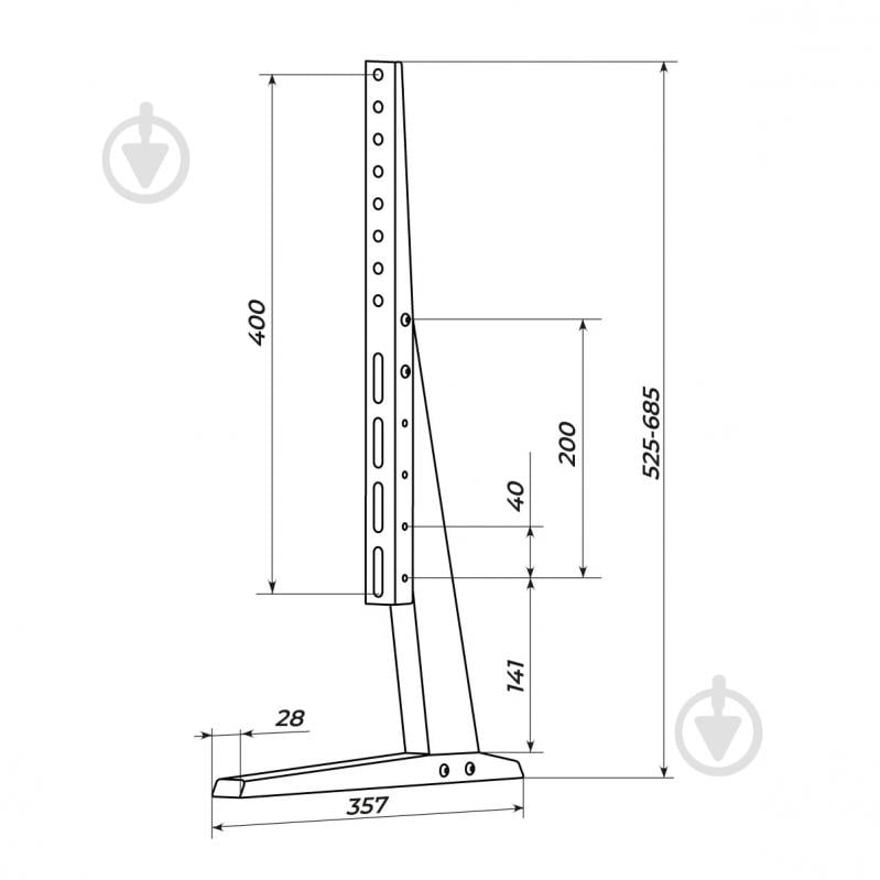 Кріплення для телевізора Valore TDS-4 фіксовані 43"-85" чорний - фото 11 Кріплення для телевізора Valore TDS-4 фіксовані 43"-85" чорний - фото 11