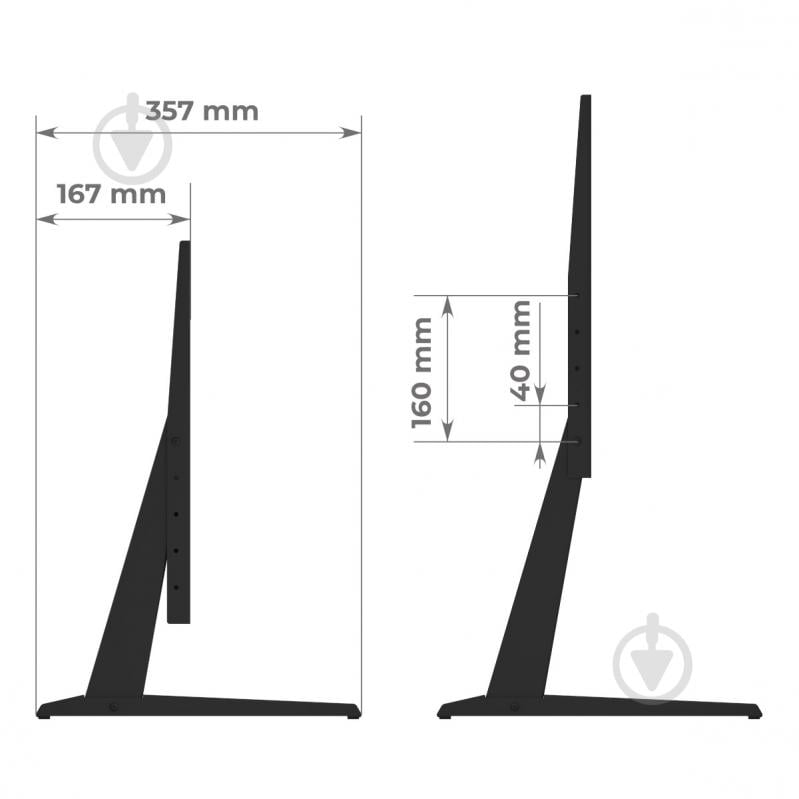Кріплення для телевізора Valore TDS-4 фіксовані 43"-85" чорний - фото 7 Кріплення для телевізора Valore TDS-4 фіксовані 43"-85" чорний - фото 7
