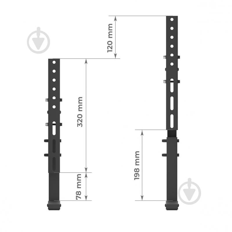 Кріплення для телевізора HausMark TDSA-3 похилі 24"-50" чорний - фото 9