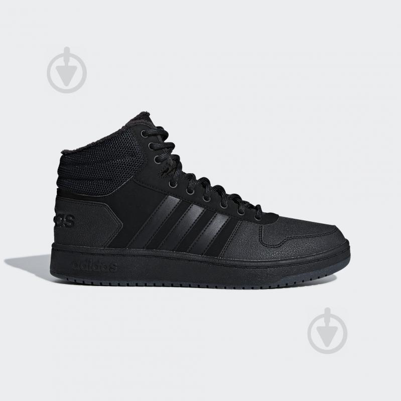 Ботинки Adidas HOOPS 2.0 MID B44621 р.42 2/3 черный - фото 1