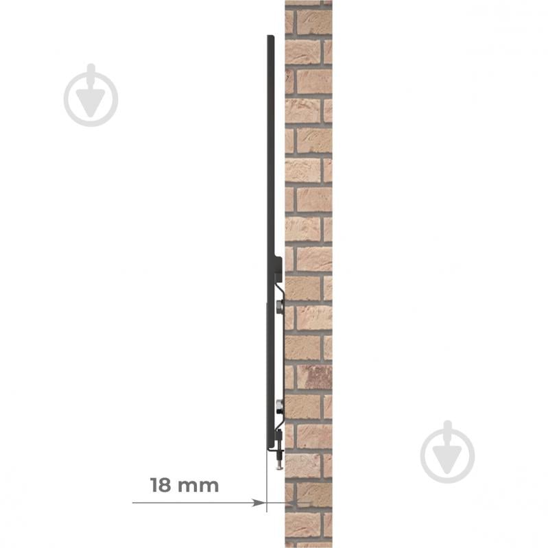 Кріплення для телевізора HausMark STW-44 фіксовані 36"-75" чорний - фото 6