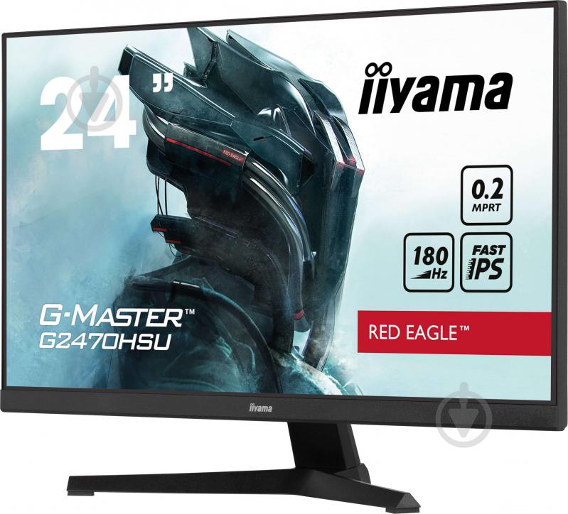 Монітор Iiyama G-Master Red Eagle 23,8" (G2470HSU-B6) - фото 4