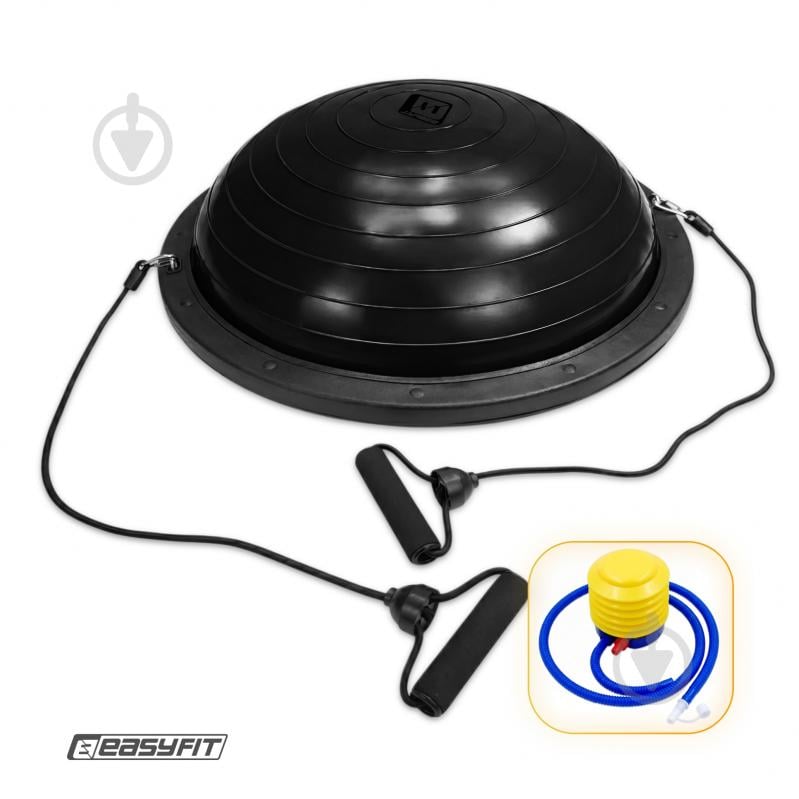 Балансировочная платформа EasyFit BOSU 60 см черная - фото 1
