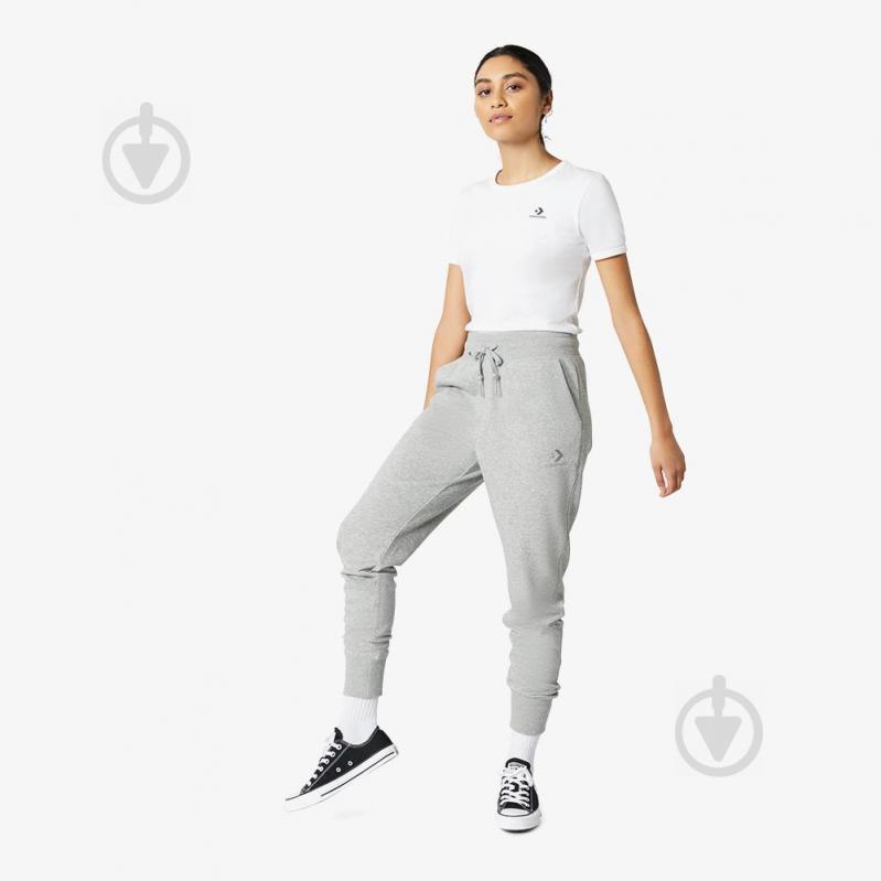 Штани Converse High Waisted Slim Jogger 10018407-035 р. XS сірий - фото 3