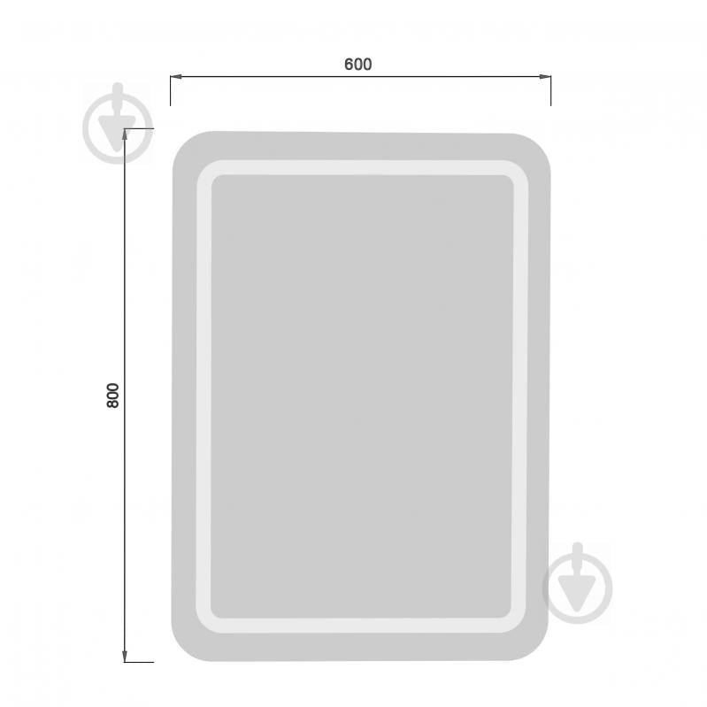 Дзеркало Мойдодир MD-LED з підсвічуванням 80x60 см - фото 7