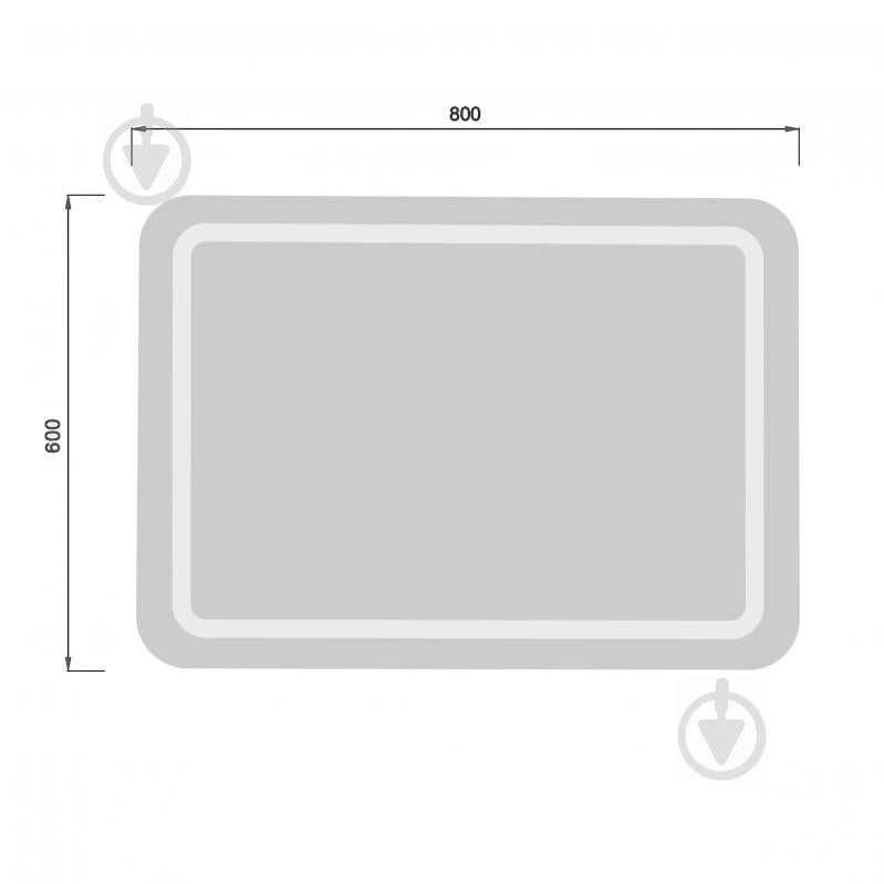 Дзеркало Мойдодир MD-LED з підсвічуванням 80x60 см - фото 8