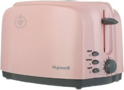 Тостер ViLgrand VT 0727 pink - фото 1