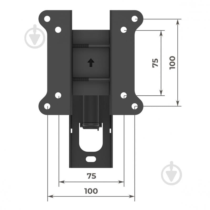 Кріплення для телевізора Valore TWBR-211 поворотно-похилі 10"-32" чорний - фото 12