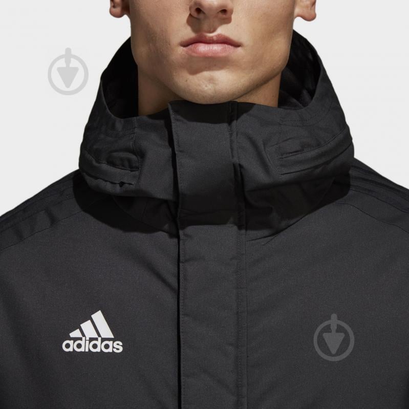 Куртка-парка чоловіча зимова Adidas JKT18 STD PARKA BQ6594 р.M чорна - фото 3