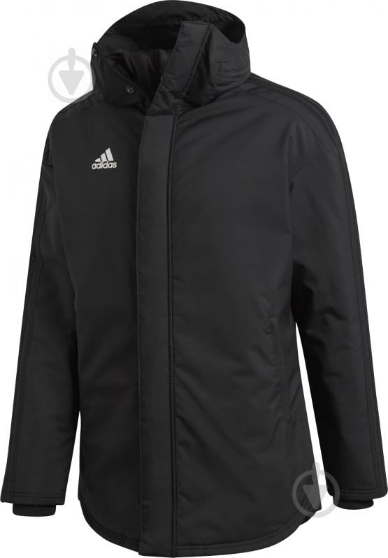 Куртка-парка чоловіча зимова Adidas JKT18 STD PARKA BQ6594 р.M чорна - фото 1