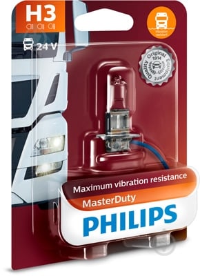 Автолампа галогенна Philips MasterDuty H3 70 Вт 1 шт.(PS13336MDB1) - фото 1