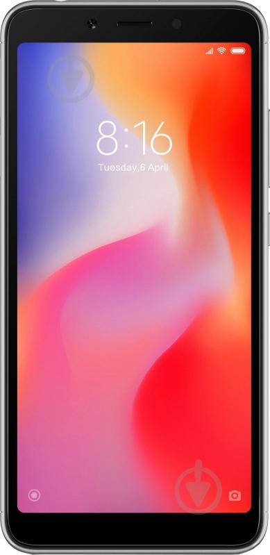 Смартфон Xiaomi Redmi 6 3/64GB black (403591) - фото 2