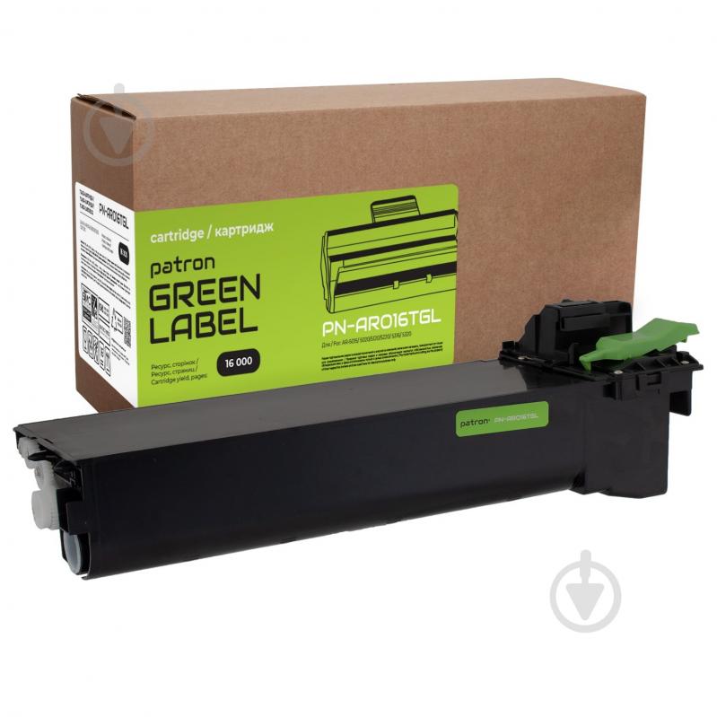 Картридж Patron Sharp AR-016T Green Label (PN-AR016TGL) черный - фото 1