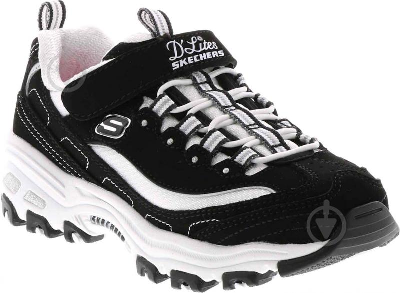 Кросівки чоловічі демісезонні Skechers D'Lites 4.0 237225 BKW р.42 чорно-білі - фото 3