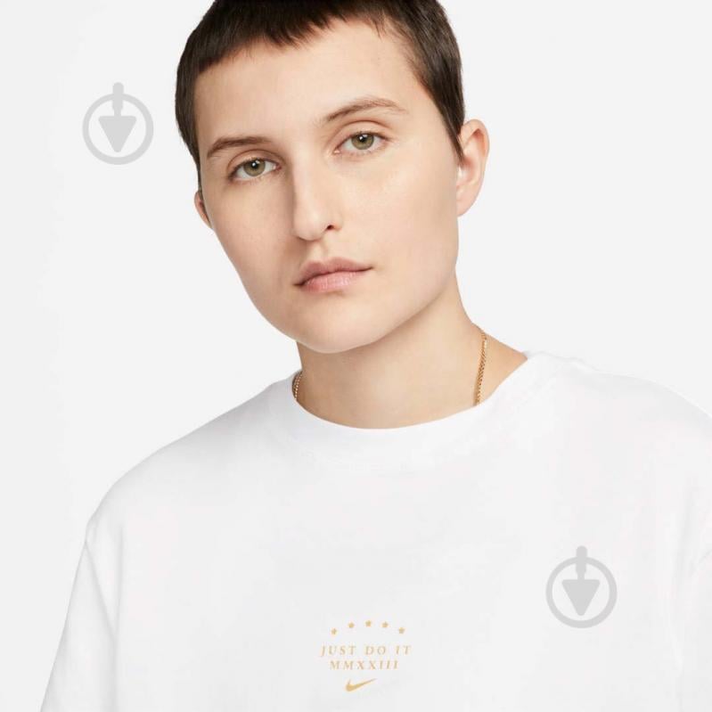 Футболка Nike W NSW TEE SS BF SISTERHOOD DX7940-100 р.S белый - фото 3