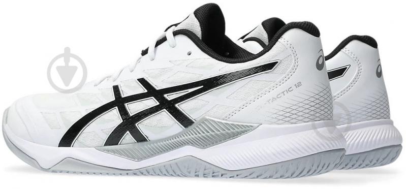 Кросівки чоловічі демісезонні Asics GEL-TACTIC 12 1071A090-100 р.44 білі - фото 4