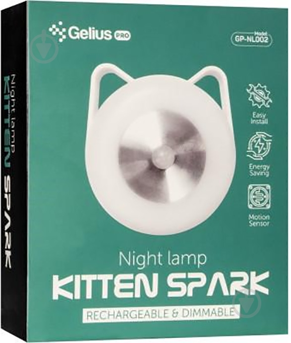 Ночник Gelius Pro KittenSpark 0,8 Вт белый GP-NL002 - фото 7
