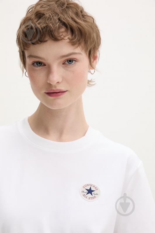 Футболка Converse Chuck Patch Tee CVW5T108-WHT р.S белый - фото 4 Футболка Converse Chuck Patch Tee CVW5T108-WHT р.S белый - фото 4