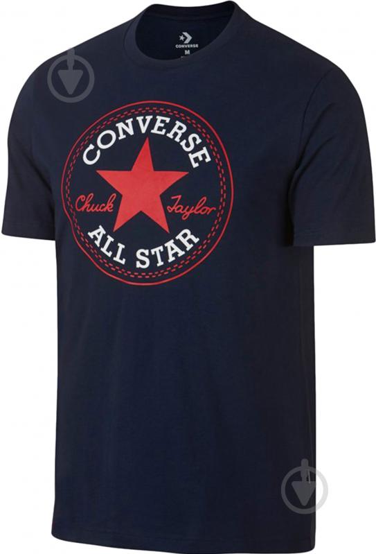 Футболка Converse Chuck Patch Tee 10007887-467 р.XL темно-синий - фото 1