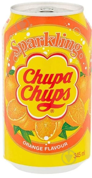 Безалкогольний напій Chupa Chups газований смак апельсин 0,345 л (8801069402468) - фото 1