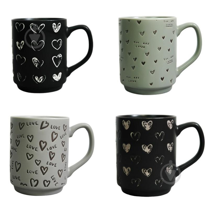 Чашка Vittora Сердечные дела 360 мл - фото 1