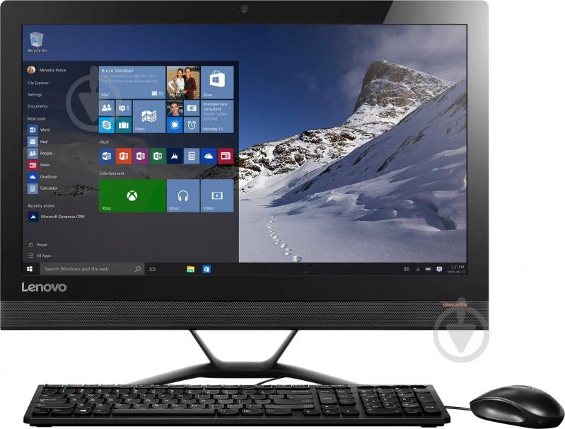 Моноблок Lenovo IdeaCentre AIO 300-22 21,5" (F0BX00EDUA) black - фото 1