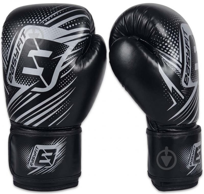 Боксерские перчатки EasyFit р. 10 PowerPunch черный - фото 1 Боксерские перчатки EasyFit р. 10 PowerPunch черный - фото 1