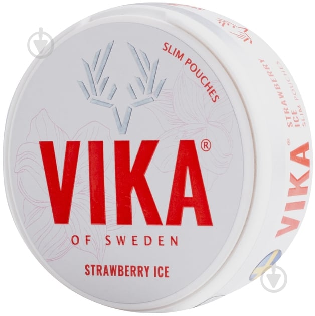 Нікотинові паучі Vika Slim Strawberry Ice 25 мг - фото 1 Нікотинові паучі Vika Slim Strawberry Ice 25 мг - фото 1