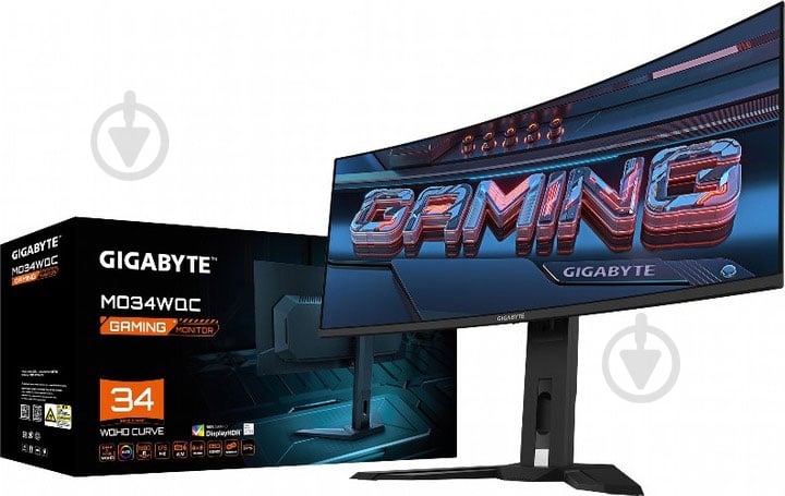 Монітор Gigabyte 34" (MO34WQC Gaming Monitor) - фото 8