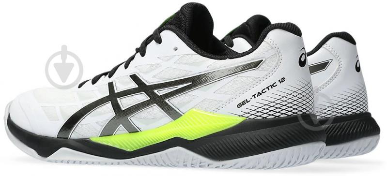 Кросівки чоловічі Asics GEL-TACTIC 12 1071A090-101 р.45 білі - фото 4