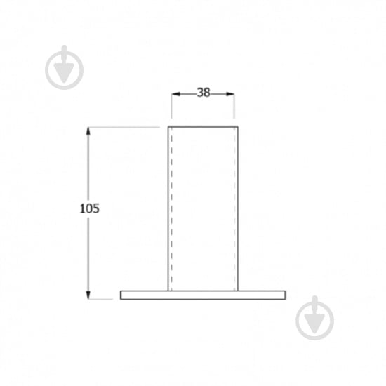 Кріплення з круглою основою 38x105 мм 1 шт. - фото 3