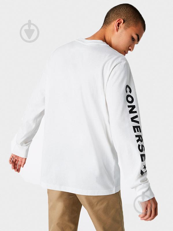 Футболка Converse Wordmark LS Tee 10017451-102 р.M белый - фото 4 Футболка Converse Wordmark LS Tee 10017451-102 р.M белый - фото 4