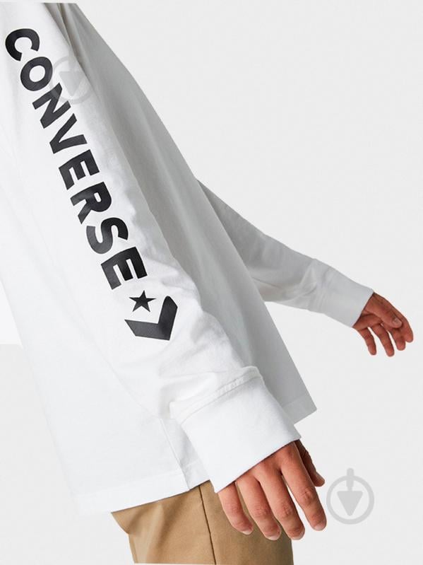 Футболка Converse Wordmark LS Tee 10017451-102 р.S білий - фото 3