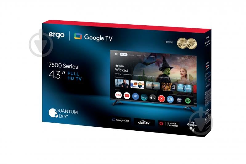 Телевізор Ergo 43JFQ7500 43″ - фото 7 Телевізор Ergo 43JFQ7500 43″ - фото 7