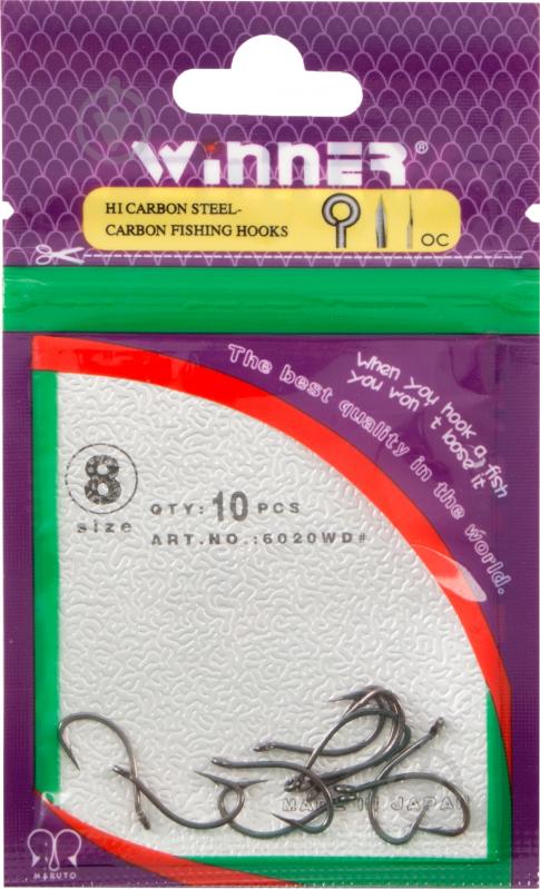 Крючок Winner №8 10 шт. - фото 1